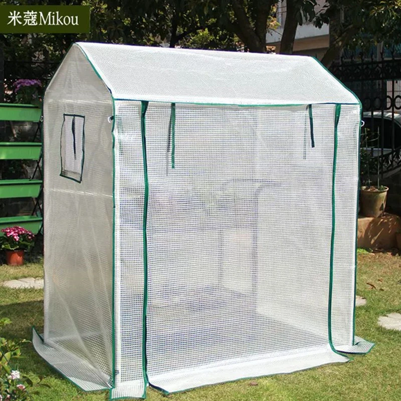 2 Tiers Portable Garden Greenhouse Indoor Outdoor PVC Cover Garden Mini Greenhouse