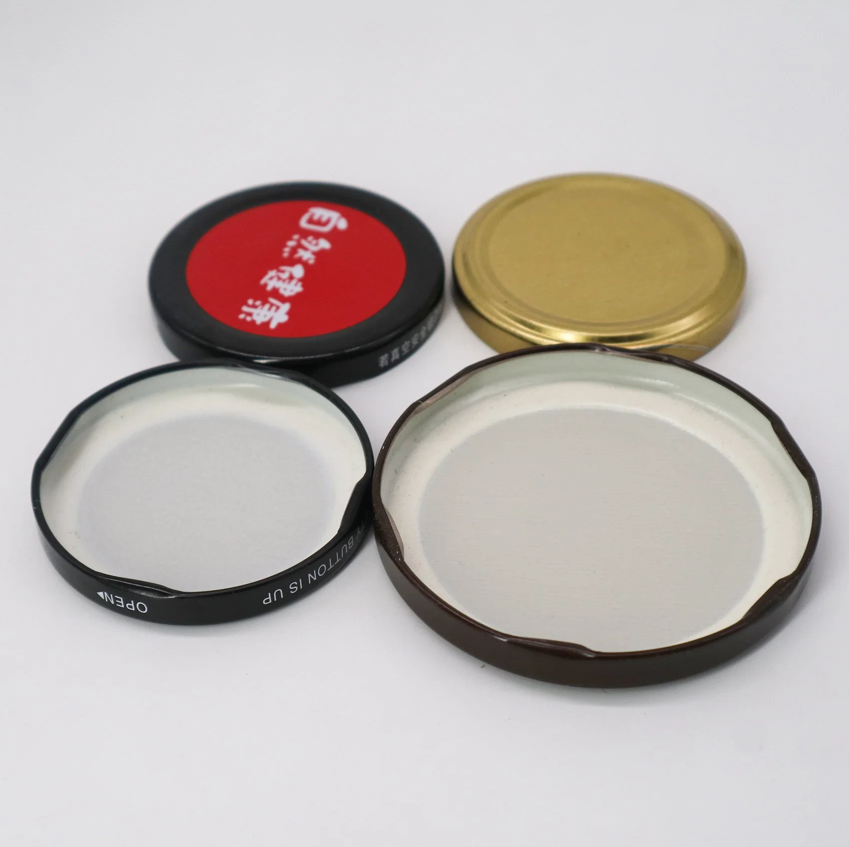 High quality/High cost performance  Size 38# 43# 48# 53# 58# 63# 70# 82# Metal Twist off Lids Tinplate Lug Caps Bottle Cap