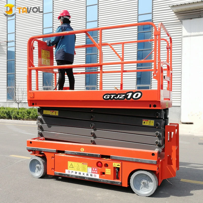 6m 8m 10m 12m 14m Low Profile Auto Self-Propelled Scissor Lift Pallet Truck