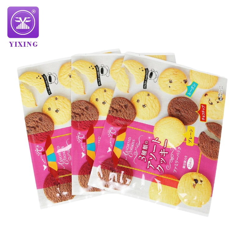 Cookie Biscuit Packaging Biscuit Three Sides Seal Pouches Packing