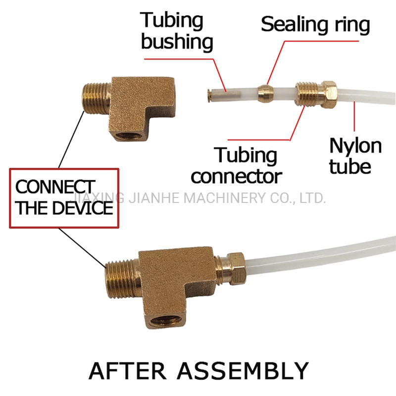 Centralized Lubrication System Positive and External Side External Three-Way Copper Joint