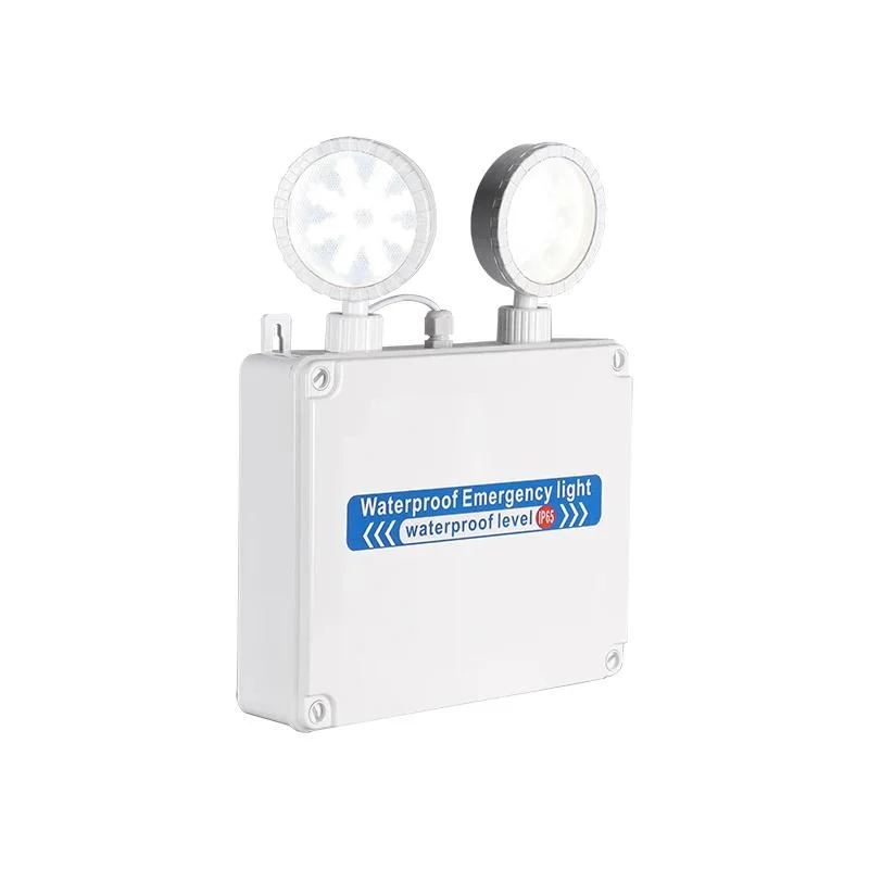 Wholesale/Supplier Rechargeable Wall Mounted Emergency Fixture with Twin Adjustable LED Heads