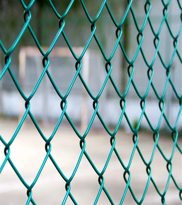 White Color Gi Chain Link Fence with High Quality