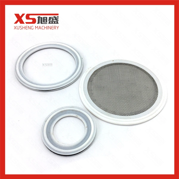 Juntas higiénicas de PTFE con cierre triple con acero inoxidable 30mesh