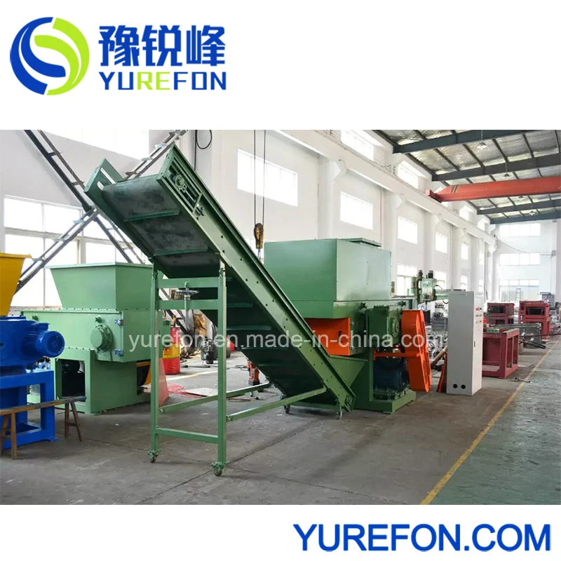 Waste Plastic HDPE PVC Pipe Single Shaft Recycling Shredder