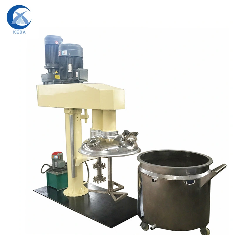 Variable High Speed Vacuum Disperser Hydraulic Lifting 200-300L Solvent Based Paint Dispersion Mixing Mixer Machine Price