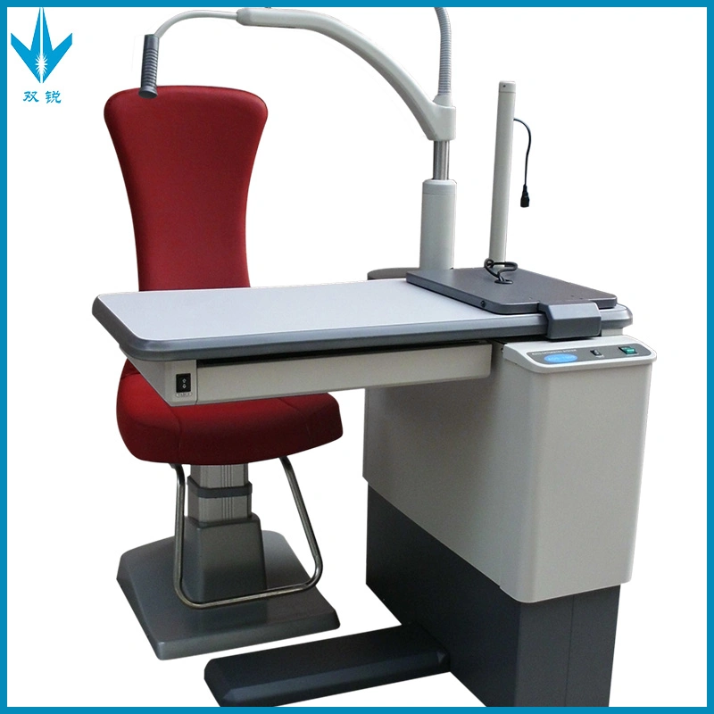 Combined Table and Chair Motorized Rotary Ophthalmic Instrument Table Configured with Computer