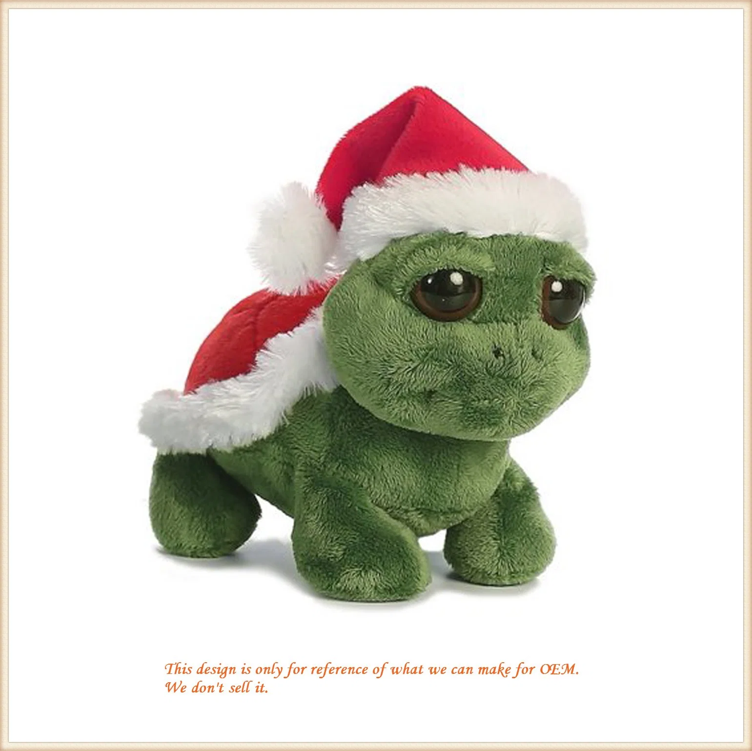 Tortue en peluche jouet en peluche de 10 pouces Animal cadeau de Noël