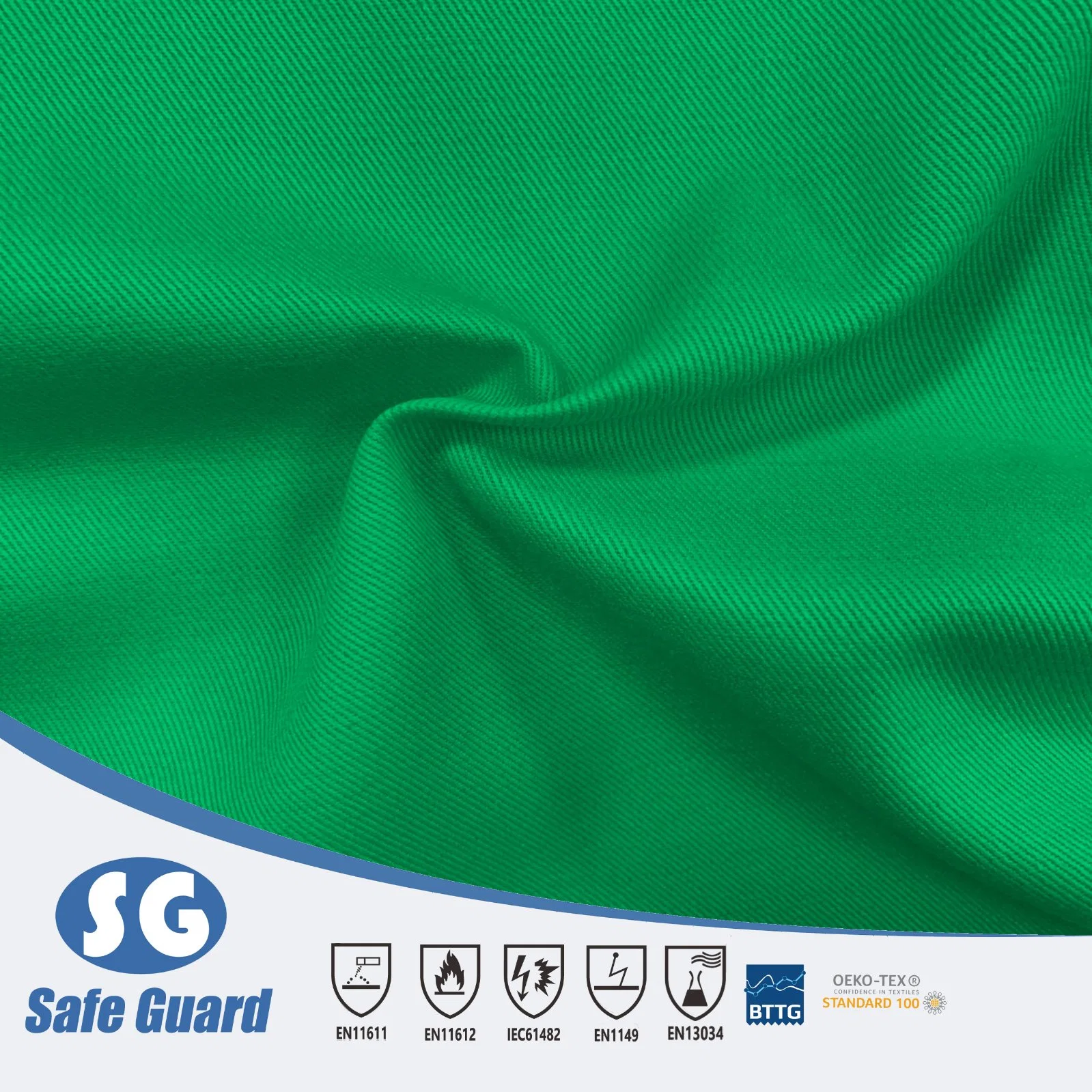 300GSM 99%Cotton 1%Antistatic Flame Retardant Fabric for Fr-Clothing