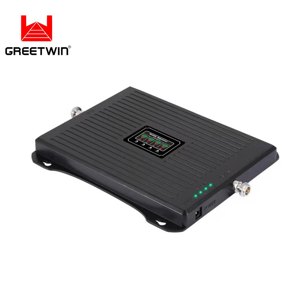 Greetwin Economical Greetwin Hot Sale Repeater Amplifier 17dBm B8 B3 B1 B7 4 Bands 900 1800 2100 2600 Mobile Signal Booster