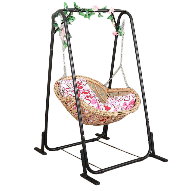 China Wholesale/Supplier Patio Bedroom Living Room Home Outdoor Wicker Hanging Garden Furniture Rattan Fabric Swing