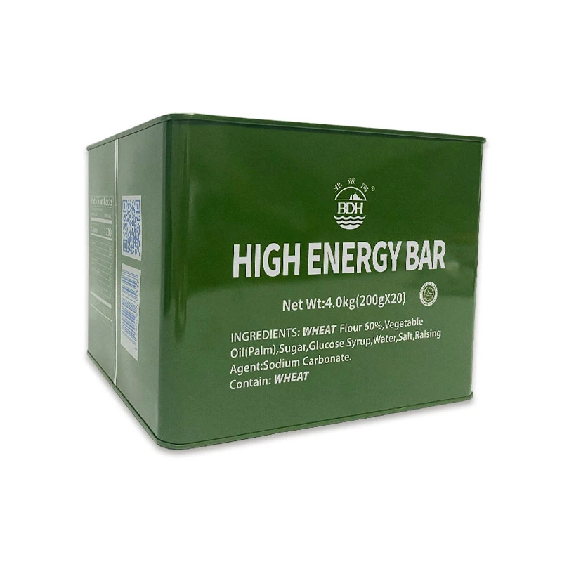 MRE Portable High Energy Good Test 200g*20package*2tin Galletas de alimentos comprimidos