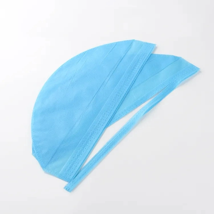 Disposable Non Woven Medical Surgical Cap with Tie on Back for Hospital