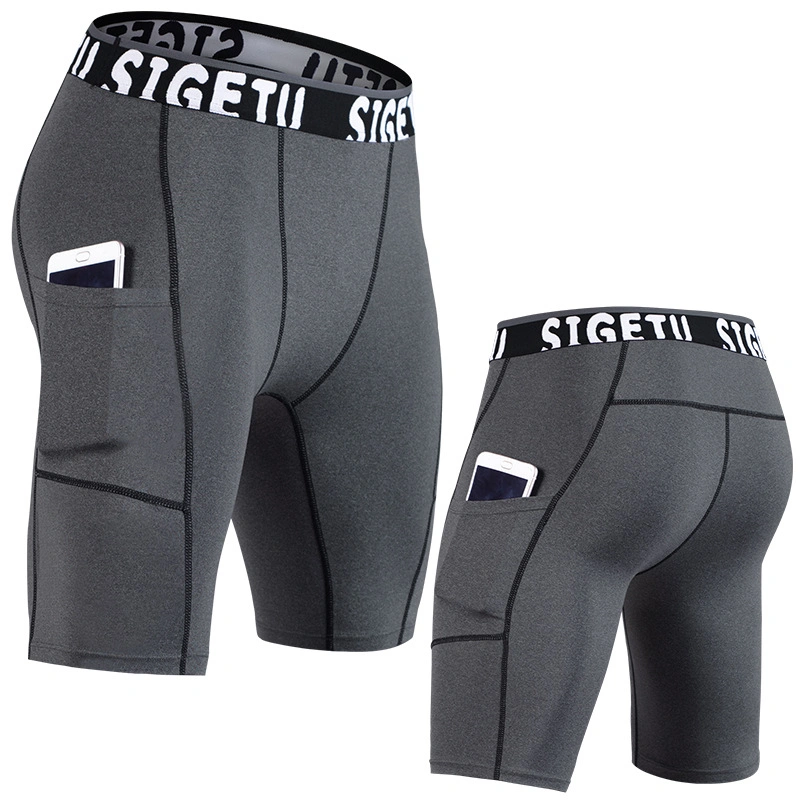 Athletic Leggings de secado rápido de primavera alta Sweat Running Yoga Fitness Sports Pantalones cortos