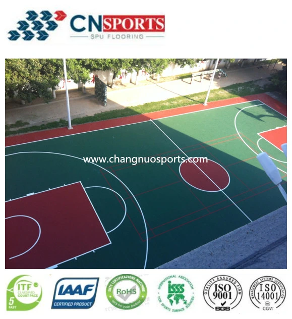 Indoor/Outdoor Sports Court Flooring Polyurethane Coating Self Leveling Paint Flooring