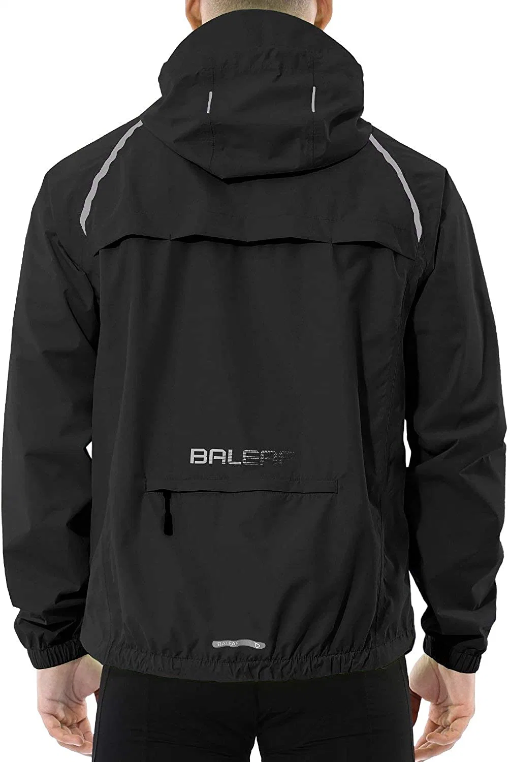 Chaqueta de ciclismo y running para hombres, impermeable, cortavientos, reflectante, ligera, a prueba de viento, para deportes al aire libre en bicicleta