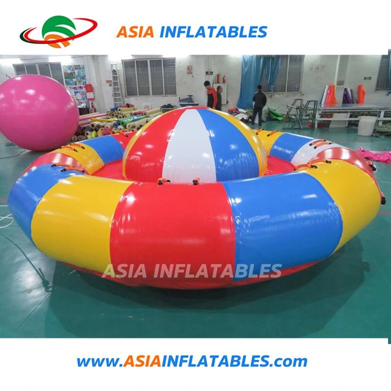 Inflatable Spinning UFO Disco Boat Towable Tube for Water Games