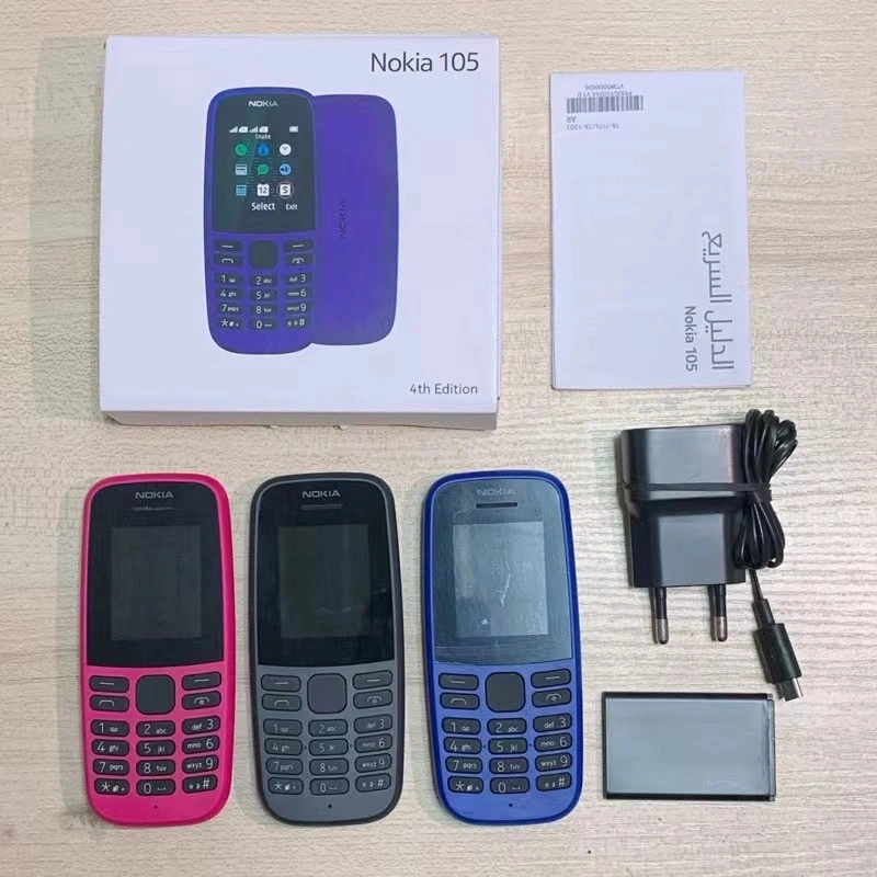 New Cross-Border for Nokia KIA 105 Ta-1174 Quad-Band Button Candy Bar Dual-Card Mobile Phone