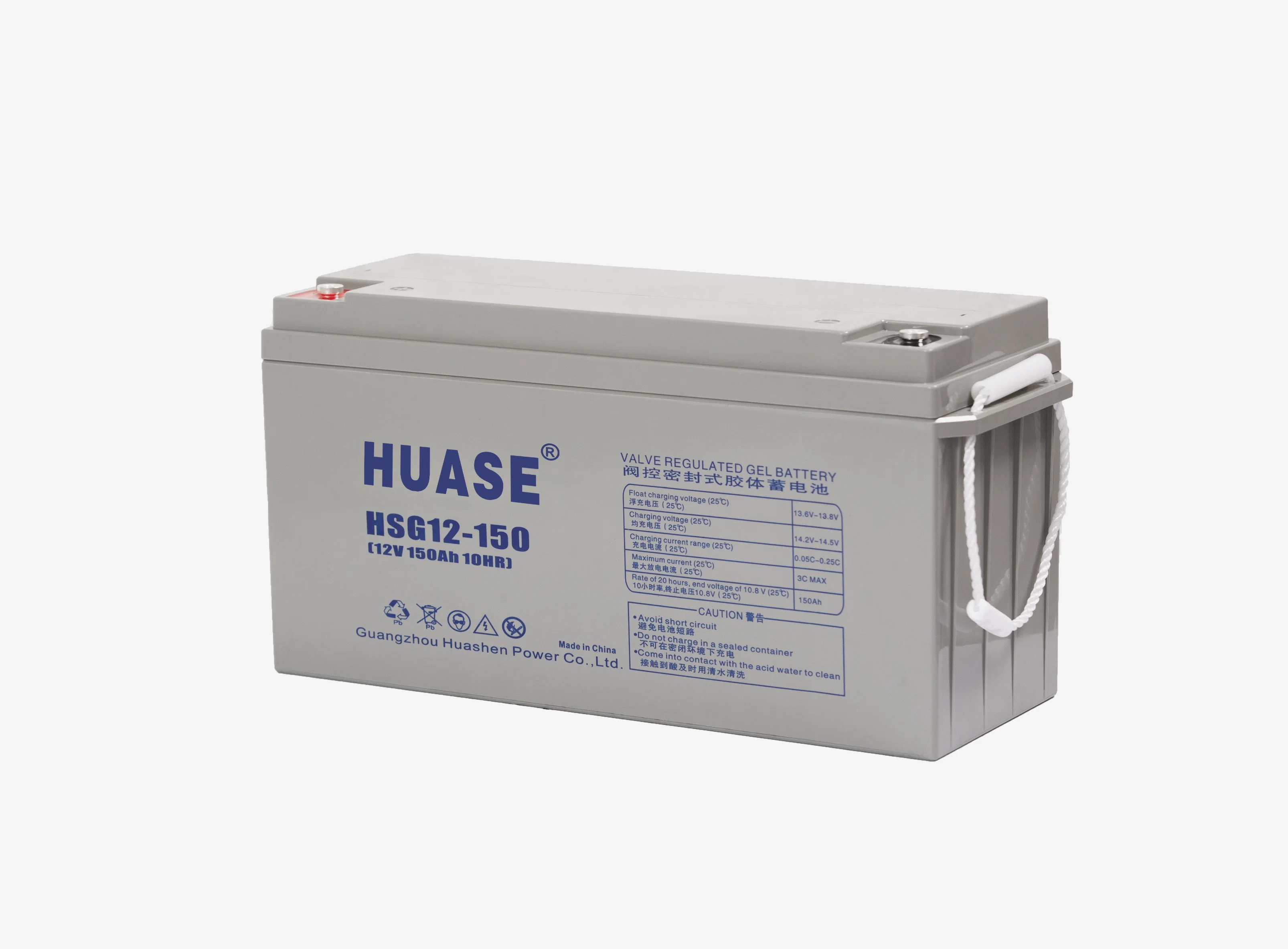 Huashen Solar Power Gel Battery 12V 100ah 200ah 300ah for Solar System