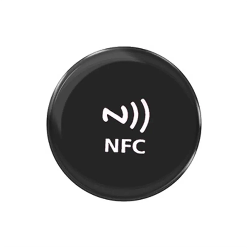 La puce RFID ronde d'étiquettes intelligentes matériau résistant de métal balise NFC 213 autocollant pour téléphone mobile NFC