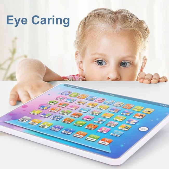 Tombotoys Inglés número de aprendizaje iPad máquina con la música ligera temprano Botones educativos de Toy Touch Enseñanza electrónica Toy Kids Aprendizaje inteligente Máquina