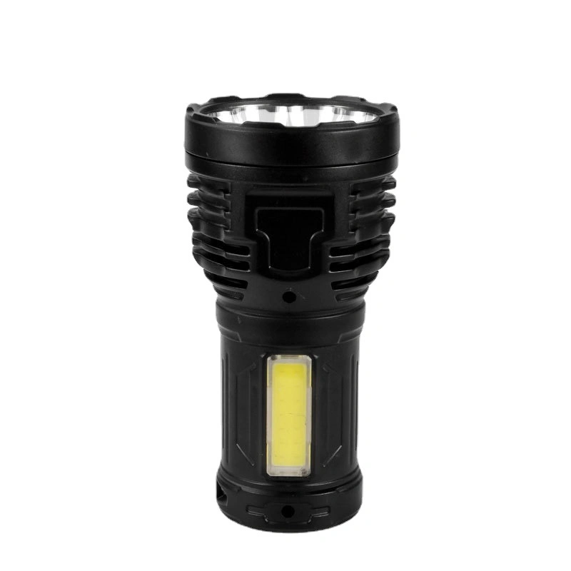 Outdoor 8-Core LED Torch USB Rechargeable COB Side Light Home Emergency Strong Light Flashlight