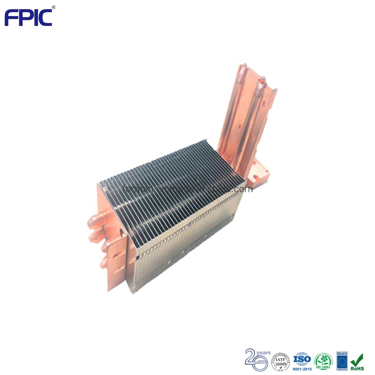 Aluminium/Copper Radiator with Fin Group Heatsink System for Projector