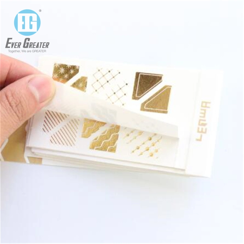 Customized Clear Plastic Adhesive Labels Gold Foil Stamp Waterproof Adhesive Foil Label