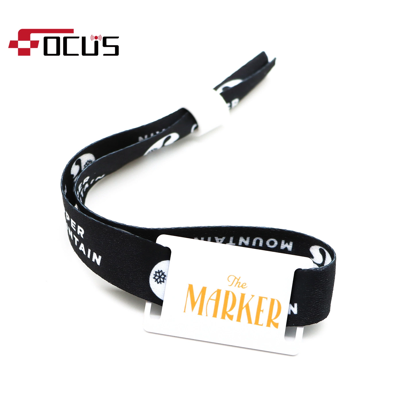 Bracelet 13.56MHz RFID Wristband Hf Passive Fabric Woven Wristbands for Event Activity