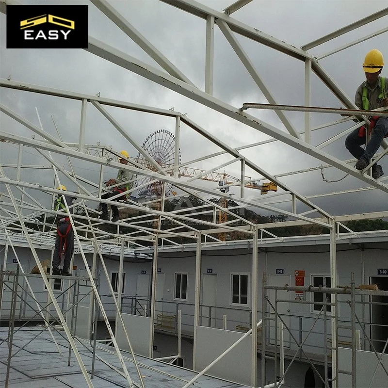 Châssis en acier de haute qualité de lumière de la chaleur et l'isolation acoustique spécialement pour le Moyen-Orient Camp de travail de la Chambre préfabriqué