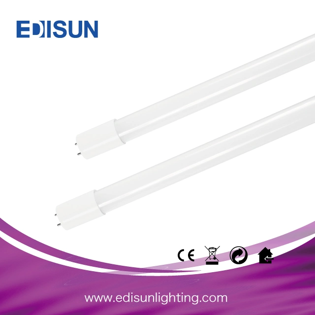 Nuevo tubo de vidrio de LED ERP 18W 100lm/W 1200mm T8 LED Luz del tubo