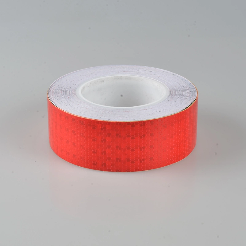 High Visibility Tape Reflective Material of Red Color