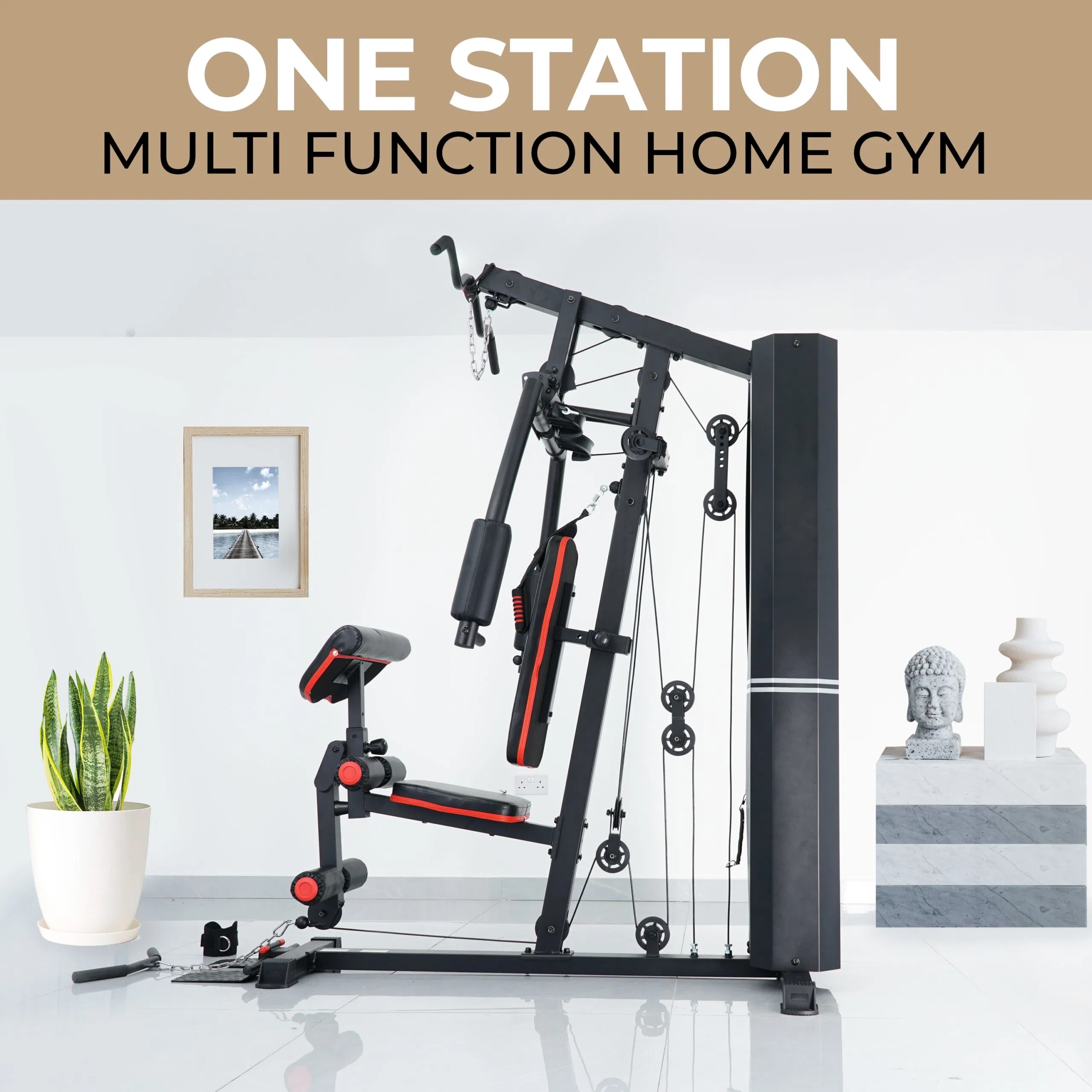 Equipamento de academia de musculação com vários exercícios Equipamento de academia em casa Máquina Smith comercial multifuncional