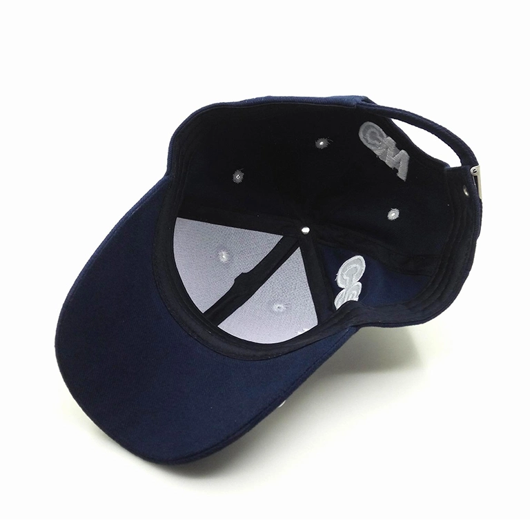 Casquette de baseball sport 6 panneaux avec broderie 3D personnalisée en coton