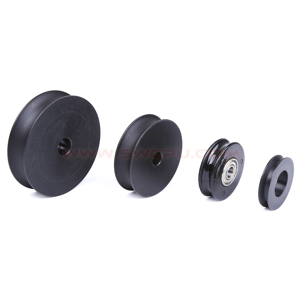 Transmission Spare Part Hard Small Roller Plastic Nylon Belt Roller Pulley Wheels Price with Bearings