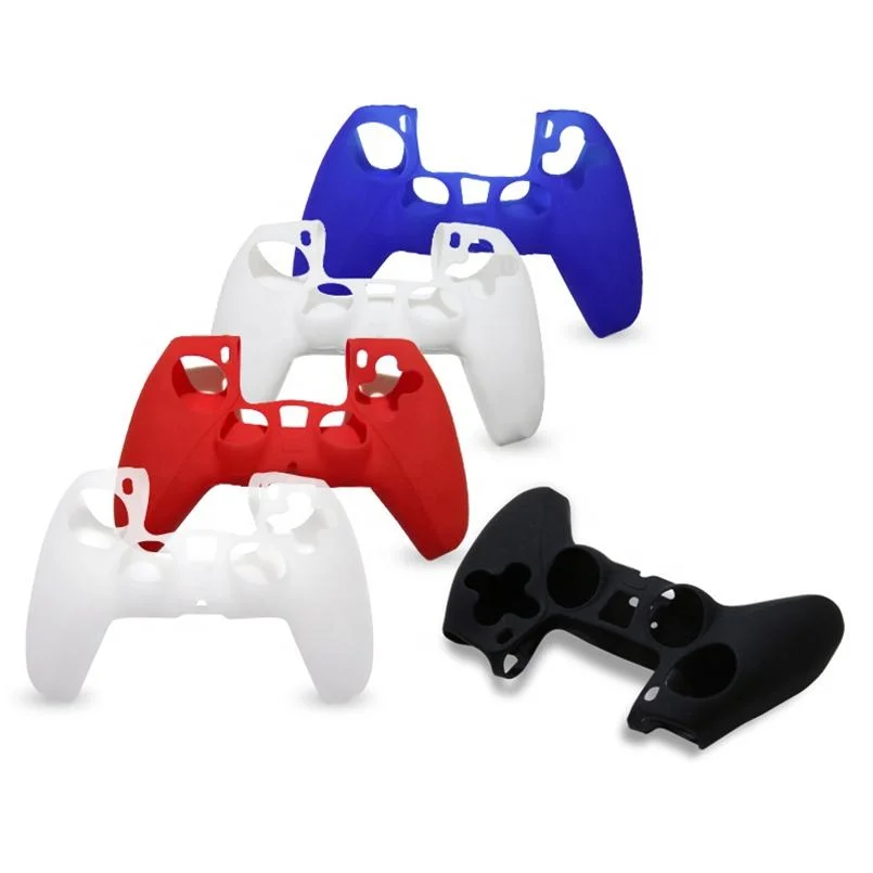 White Solid Color X Box Xs Controller Shell Case Silicone Console PS5 Game Skin Rubber Cover