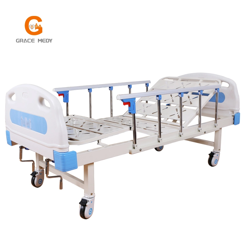 Hospital Furniture 2 3 Crank Five Functions ICU Adjustable Manual Electric Nursing Hospital Bed