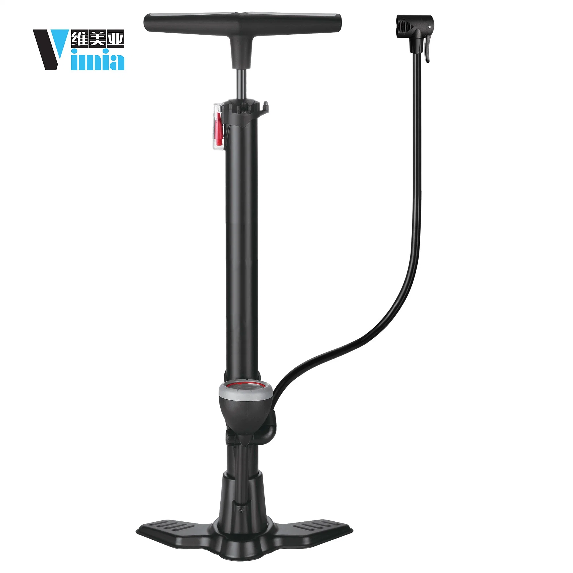 Bicycle Parts Fast Inflate Steel & PP Manual Bike Pump Ergonomic Anti-Leak with Gauge Ap9566