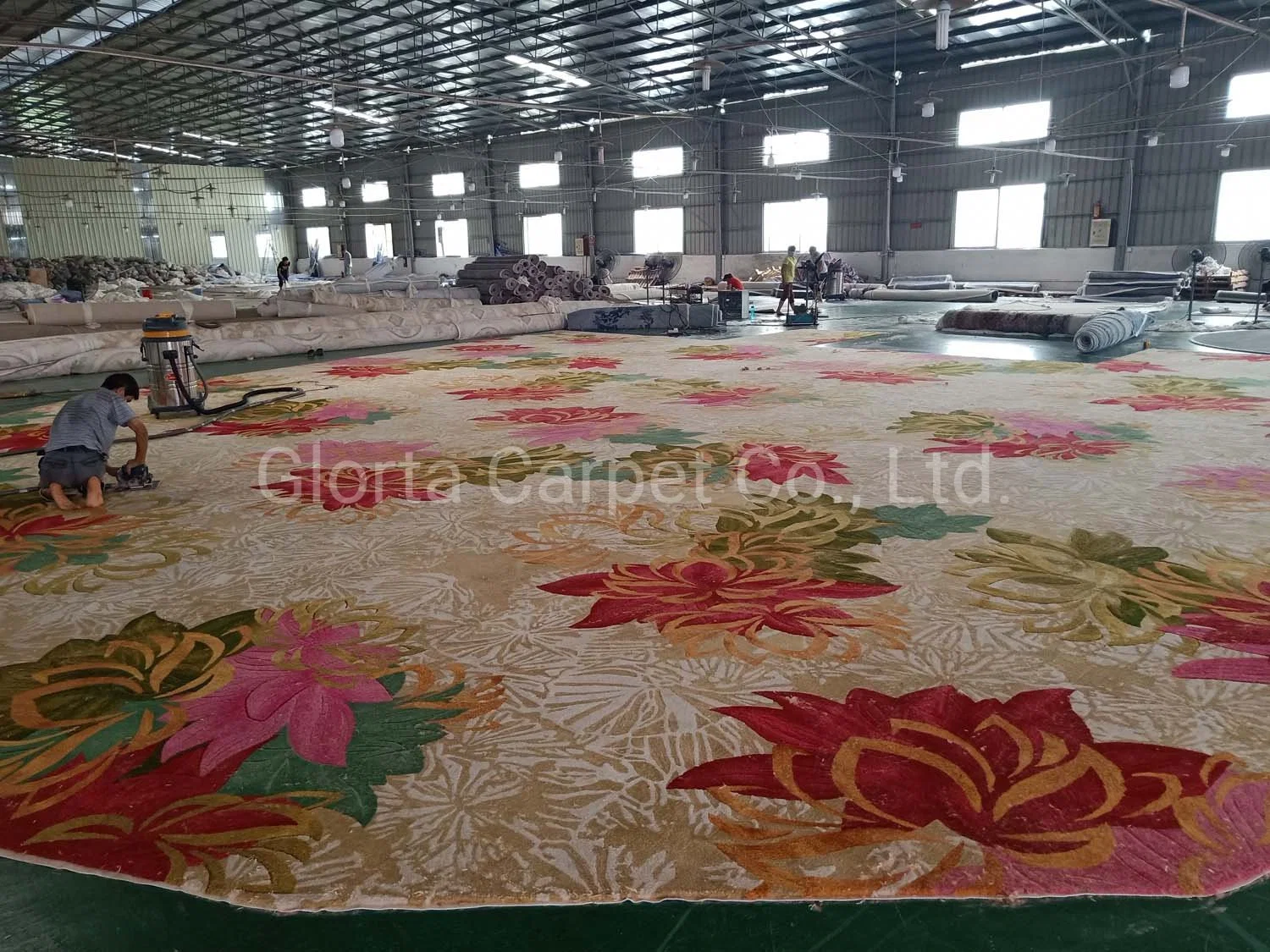 Alfombra de Flores de alta calidad Handtufted proyecto hotelero de alfombras de pared a pared