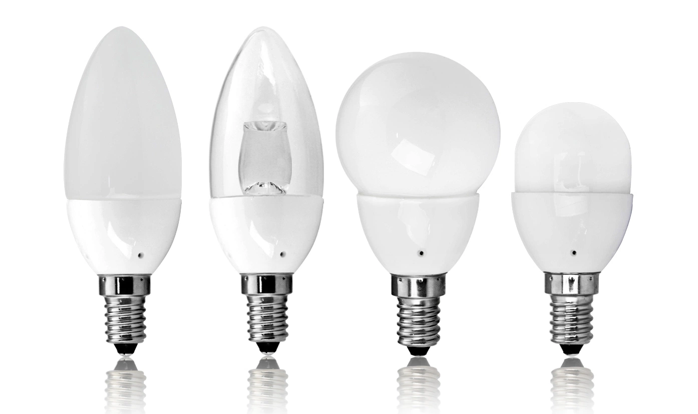 LED do invólucro de vidro C37 Lâmpada Vela com intensidade de luz regulável