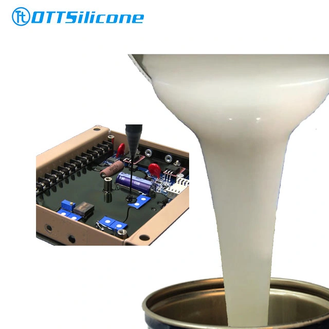 RTV-2 compuesto de sellado de gel de gelatina de silicona para LED Pantalla Potting