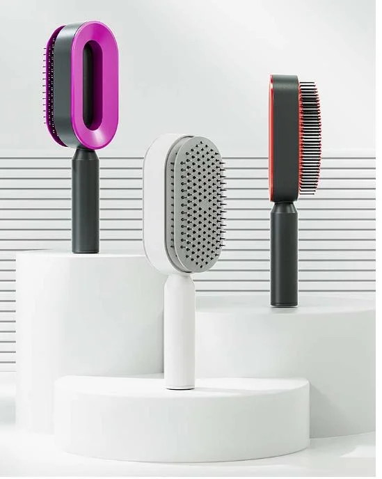 Diseño cepillo de pelo autolimpiable para 3D descolgado del cojín de aire Cepillo