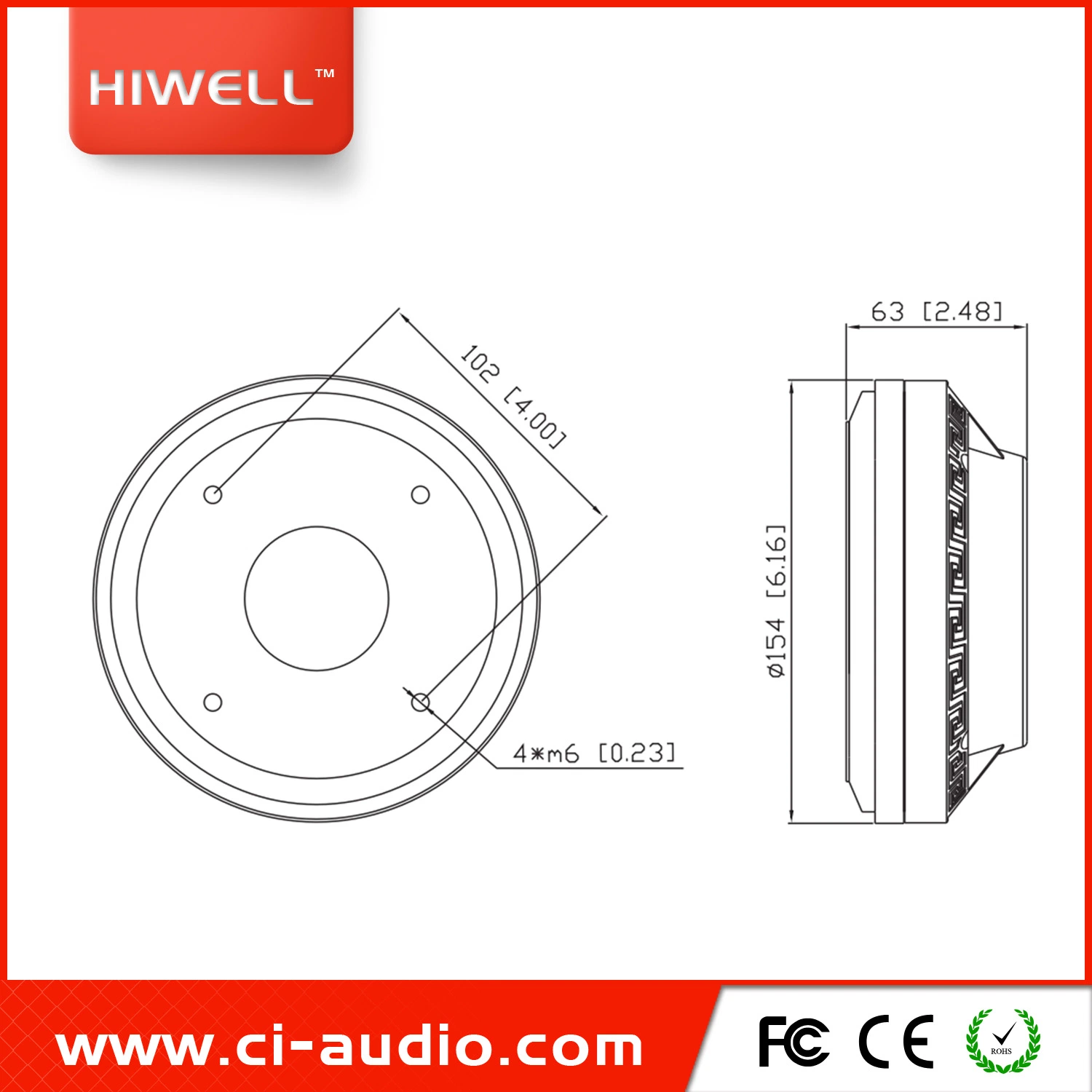 Powered Speaker 4'' Neodymium Compression Driver 300watt PA Speaker Sound System