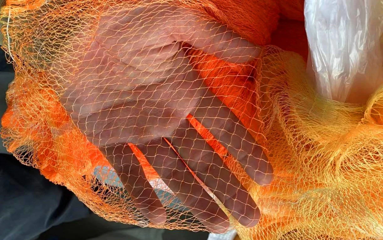 110d/2 Wholesale Orange Nylon Fishing Net Shrimp Farming Net