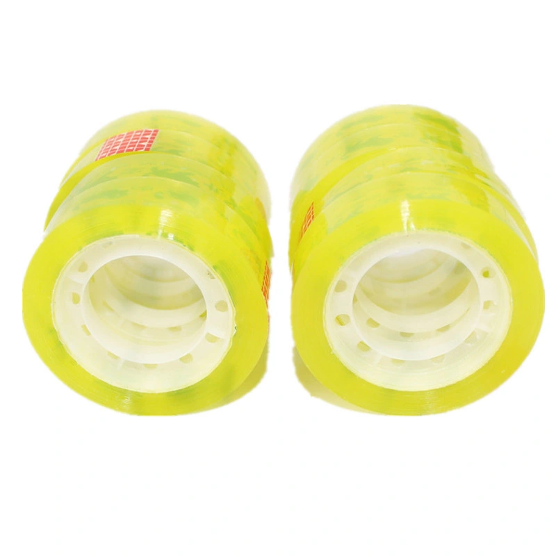 Water-Proof No Bubbles Clear Lightly Yellowish BOPP Packing Tape Transparent Clear Adhesive Sealing Tape