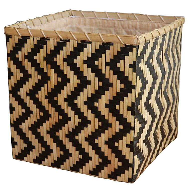 High-Quality Bamboo-Weaved Baskets Bamboo Storage Crate Eco-Friendly