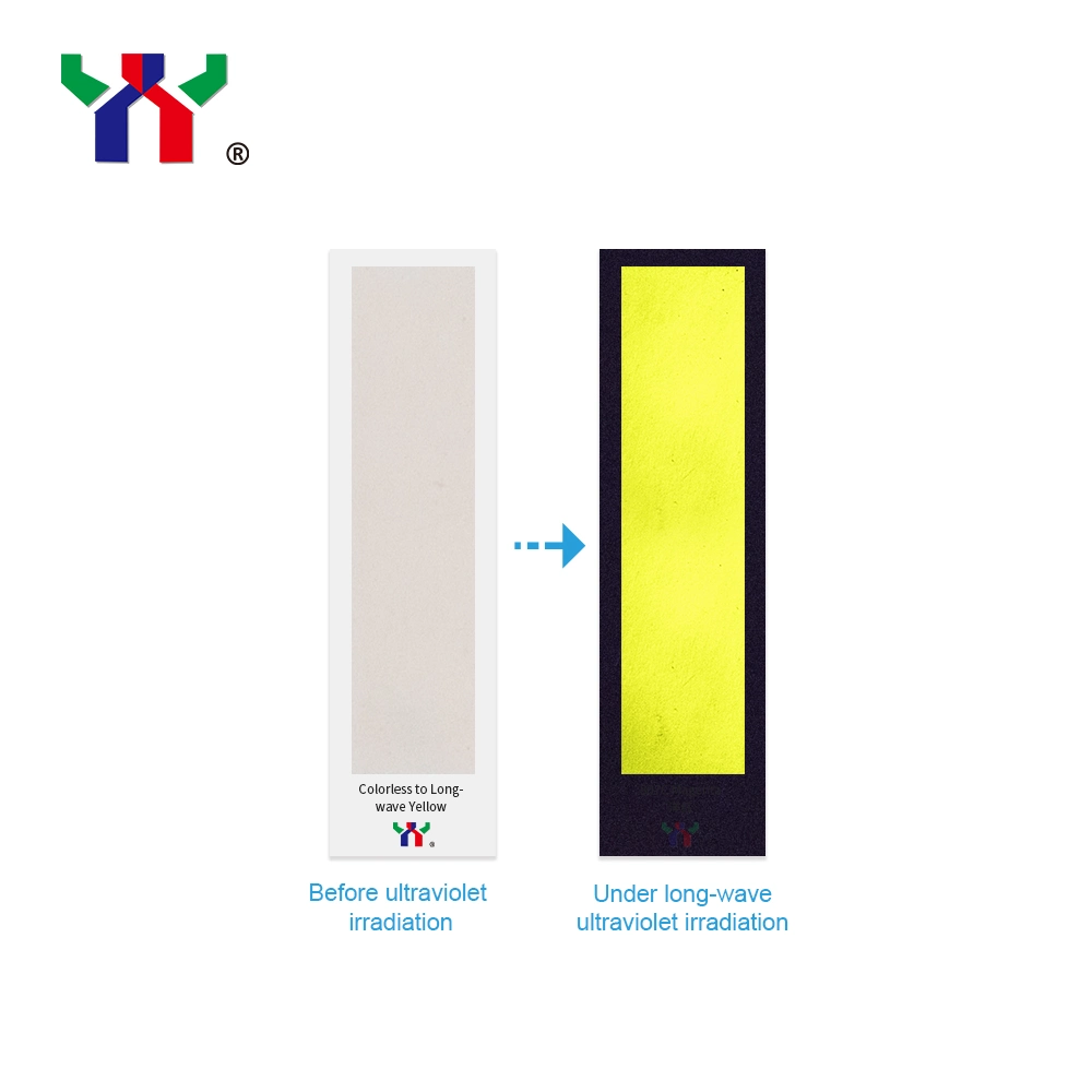 Seguridad de alta calidad offset de tinta UV invisible para el papel de seguridad, incoloro y amarillo, muestran de color bajo la lámpara UV de 1kg./CAN