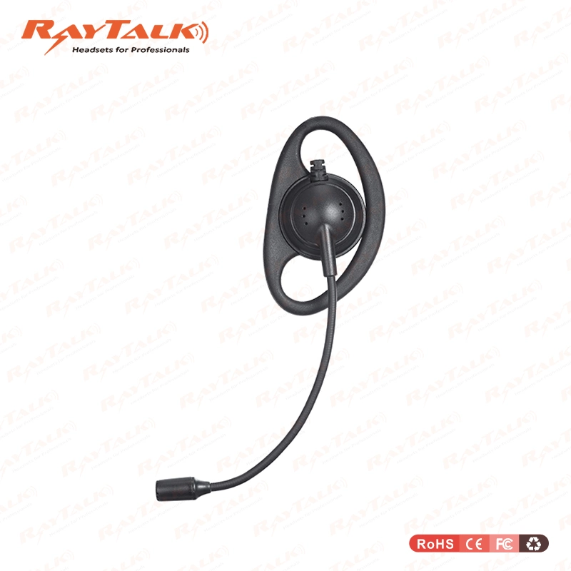 Tour Guide System 3.5mm Mini Headset Microphone D Shape Speaker