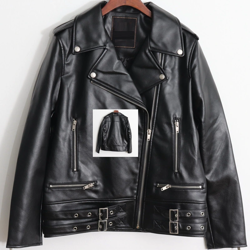 Winter Jackets Factory Cowhide Coats Leather Bike Outerwear Scooter Apparel