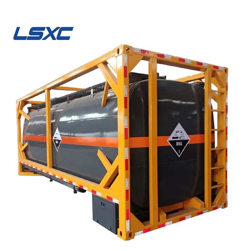 Hot Sale 20FT 40FT Sulfuric Acid Hydrochloric Acid ISO Tank Container for Sale